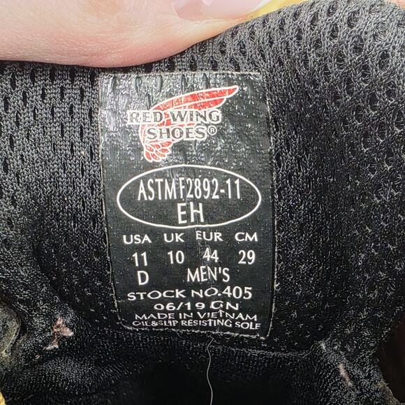 Red Wing Traction Tred 405 Moc Toe Waterproof Work Boots Mens 11 D - Picture 8 of 9